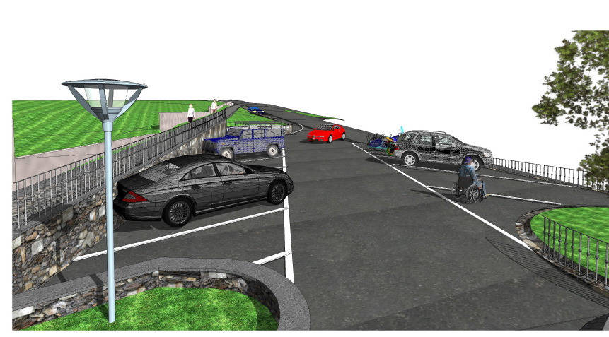 Il terreno donato diventa un parcheggio