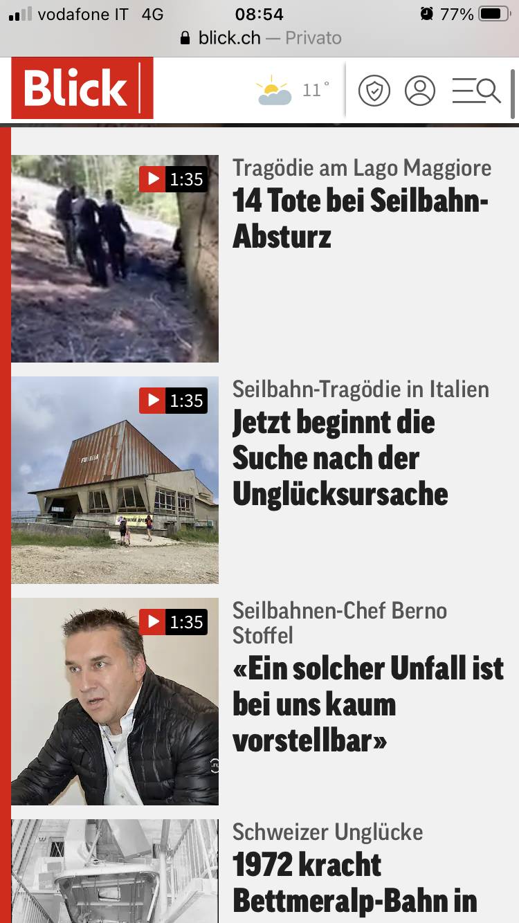 La tragedia del Mottarone sulle pagine dei giornali stranieri