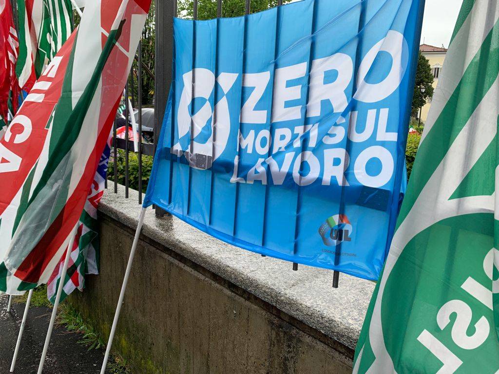 Sindacati in presidio a Varese per la sicurezza sul lavoro 