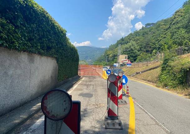 Luino, il cantiere sulla statale avanza