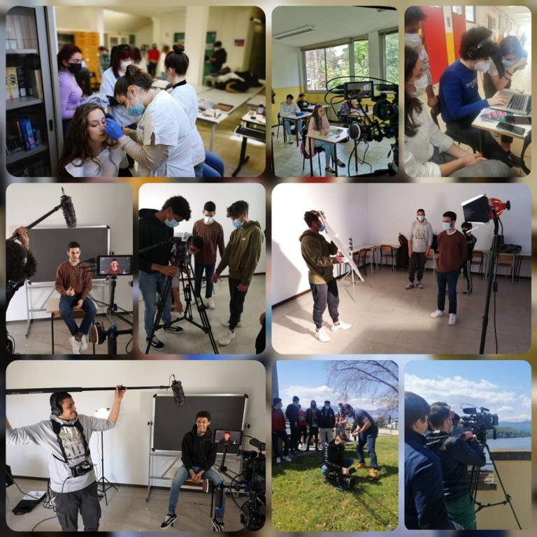 Gli studenti del Liceo Vittorio Sereni di Luino e Laveno e dell'Agenzia Formativa 