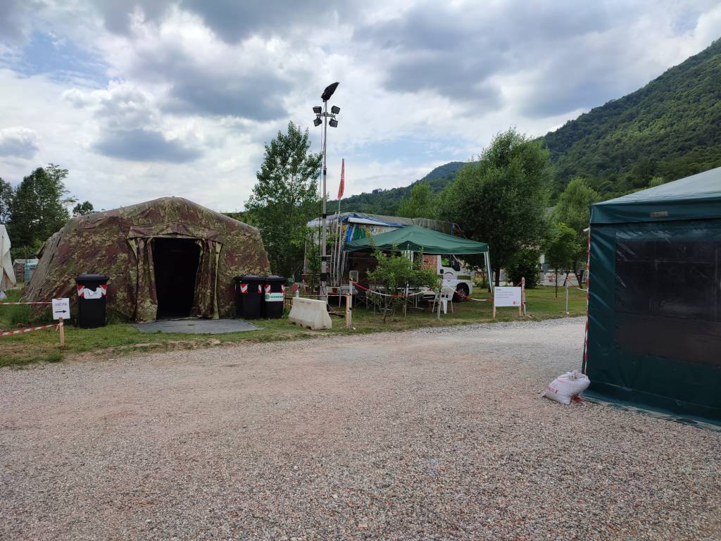 Il centro vaccinale di Rancio Valcuvia