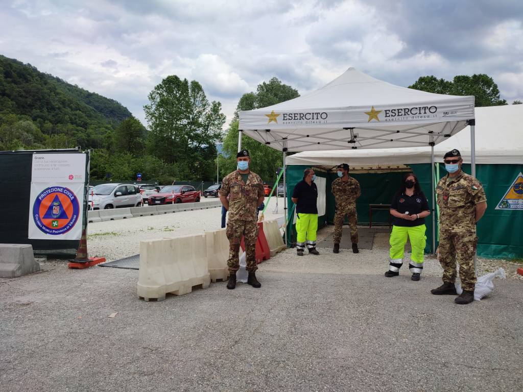 Il centro vaccinale di Rancio Valcuvia