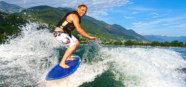 Spiagge della sponda svizzera del Lago Maggiore 