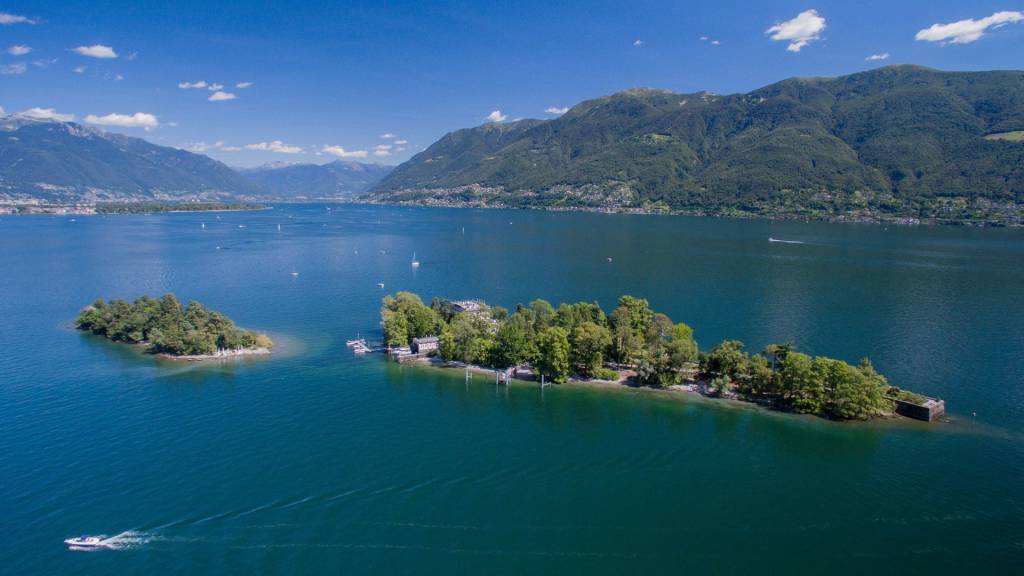 Spiagge della sponda svizzera del Lago Maggiore 