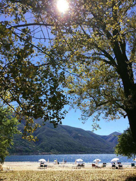 Spiagge della sponda svizzera del Lago Maggiore 