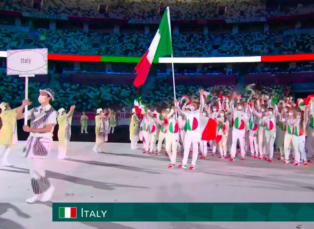 La cerimonia di apertura di Tokyo 2020