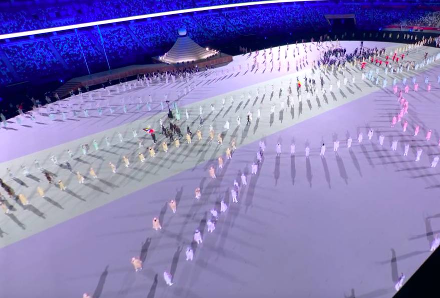 La cerimonia di apertura di Tokyo 2020