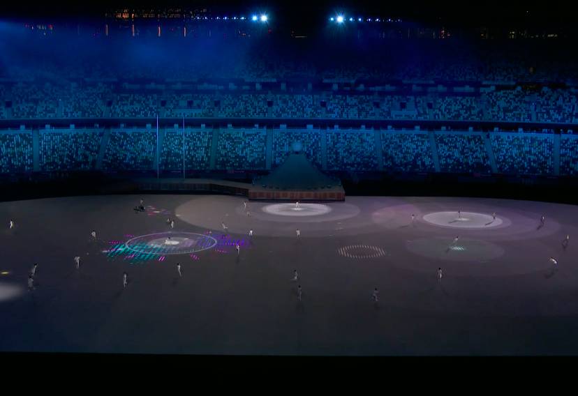 La cerimonia di apertura di Tokyo 2020
