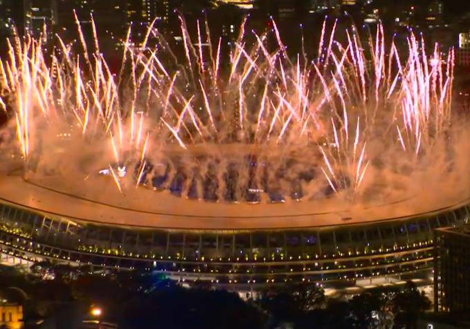 La cerimonia di apertura di Tokyo 2020