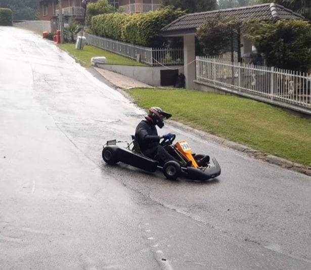 Le "biroce" sfrecciano a Laveno Mombello