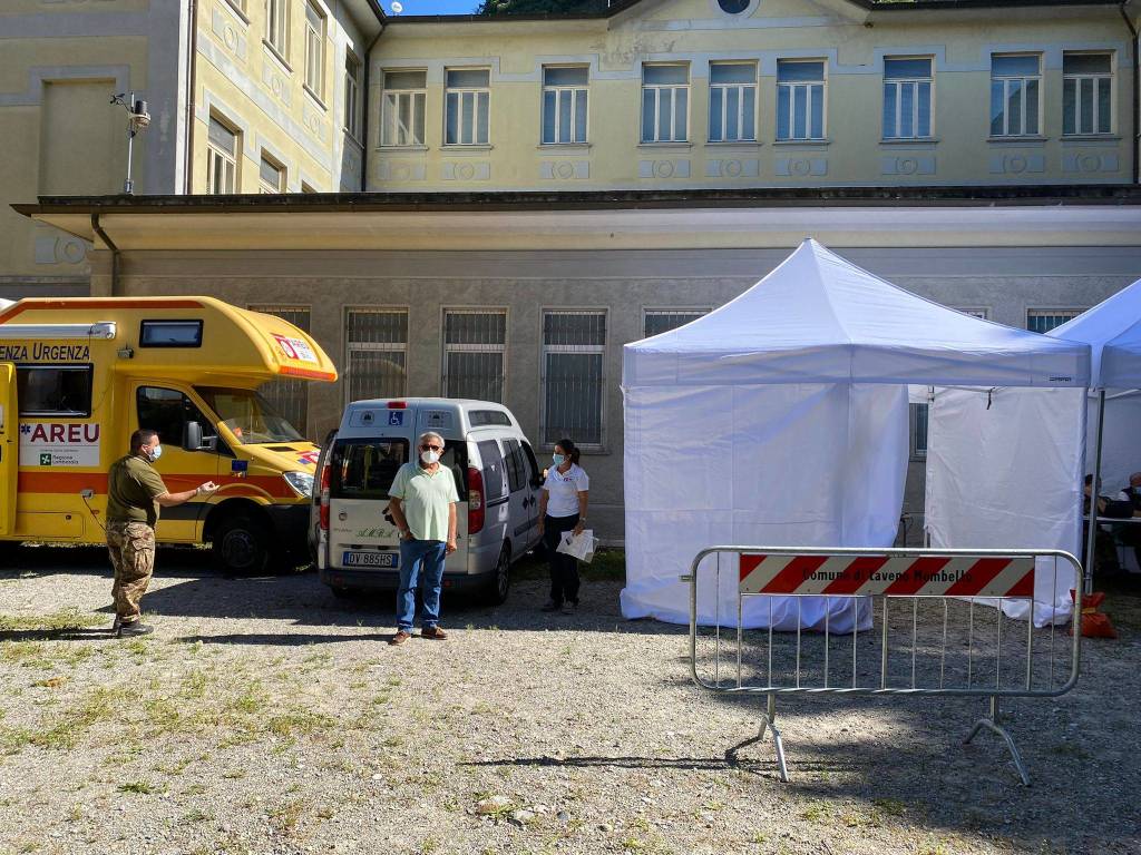 camper vaccinale di Areu a Laveno Mombello