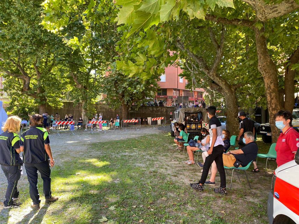 camper vaccinale di Areu a Laveno Mombello