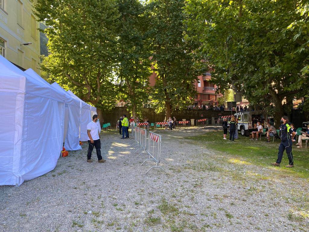 camper vaccinale di Areu a Laveno Mombello