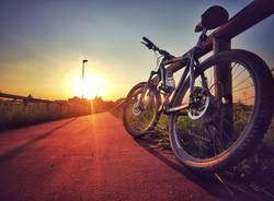 Sulla pista ciclabile verso Solaro