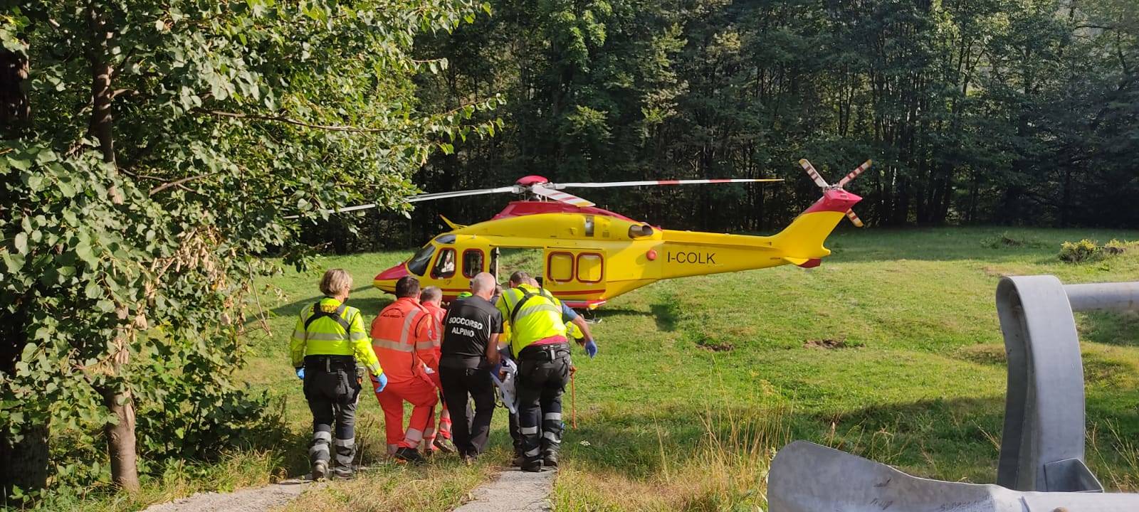 Incidente stradale in Alta Val Cannobina