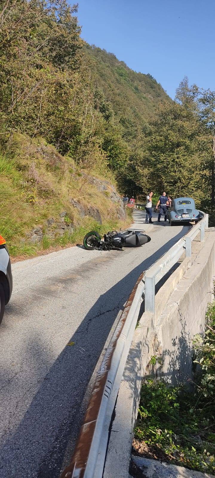 Incidente stradale in Alta Val Cannobina