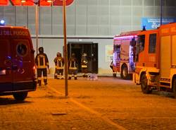 Incendio al Conad di Angera