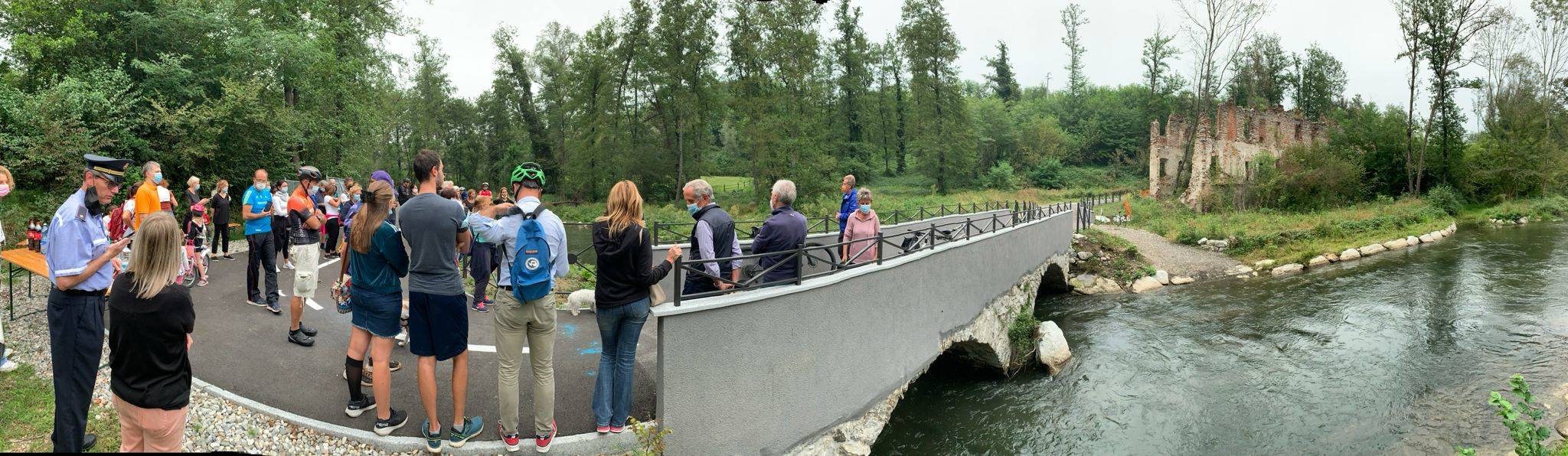 La camminata sulla ciclabile fra Cocquio e Besozzo
