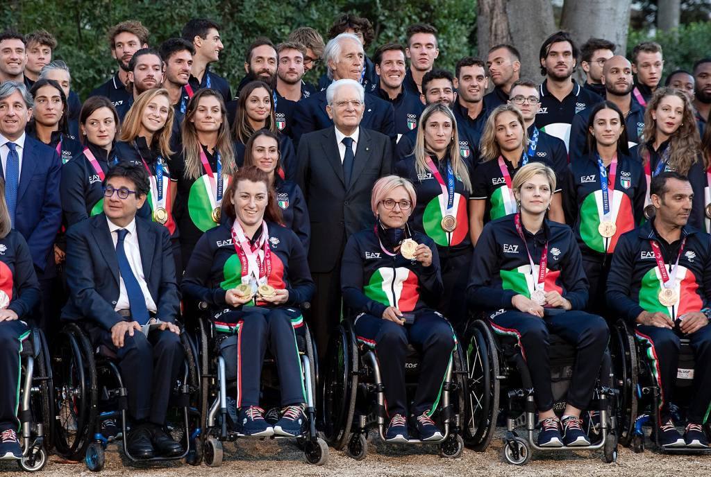 Gli atleti campioni a Tokio al Quirinale da Mattarella