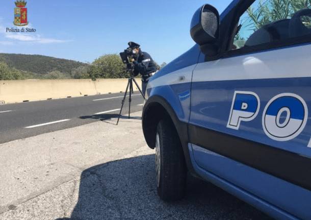 Polizia stradale autovelox controlli della velocità