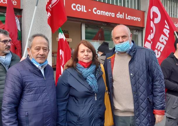 Presidi nelle sedi Cgil di Varese Busto Gallarate e Saronno
