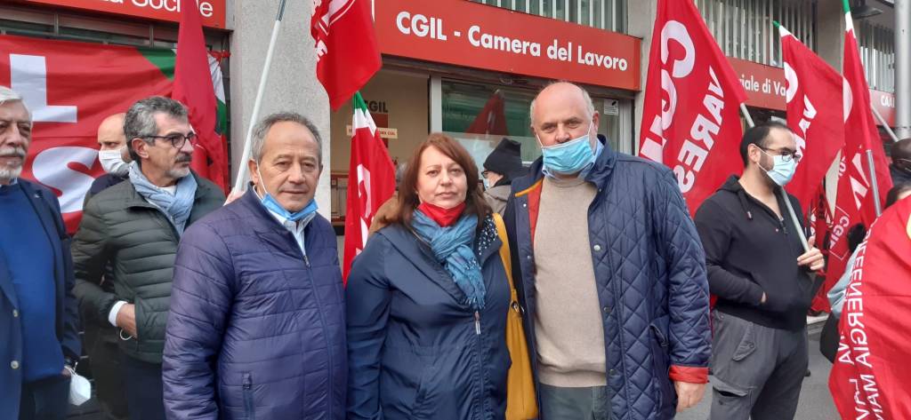 Presidi nelle sedi Cgil di Varese Busto Gallarate e Saronno