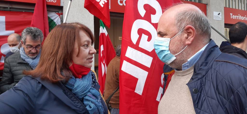 Presidi nelle sedi Cgil di Varese Busto Gallarate e Saronno