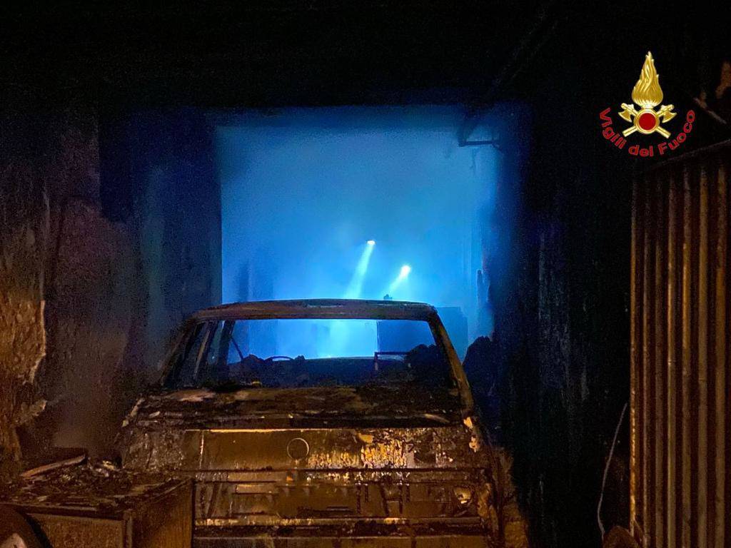 Incendio a Voldomino di Luino