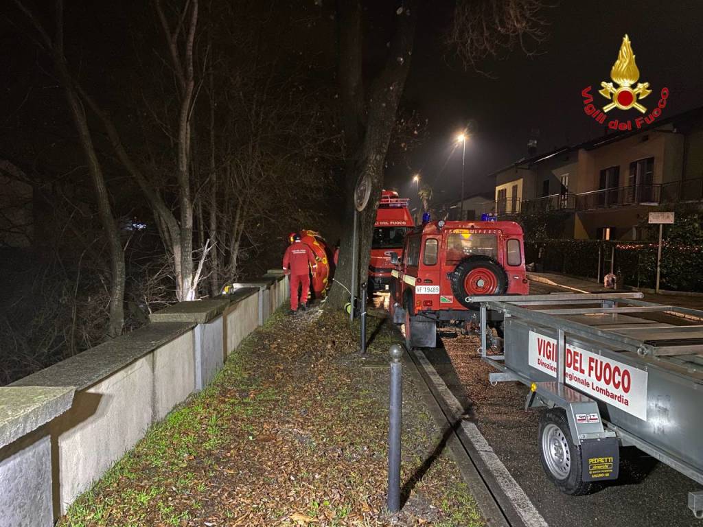 Ricerche in corso nel fiume Tresa