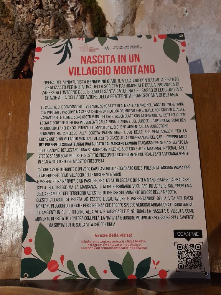 presepe santa Caterina del sasso 