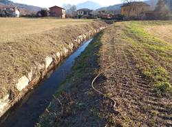 A Laveno Mombello lavori di pulizia al Roggia Fassora 