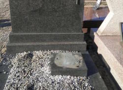 Danni al cimitero di Caldana