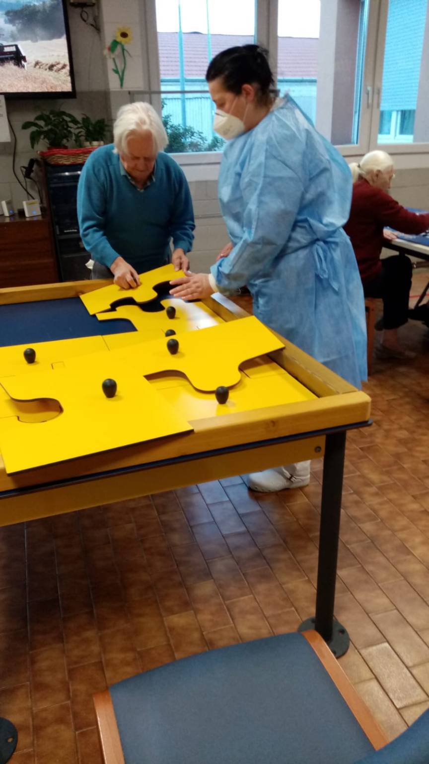 I nuovi giochi alla Casa dell'anziano di Baveno