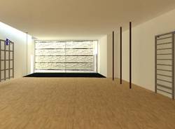 Il rendering della palestra del comune di Arona