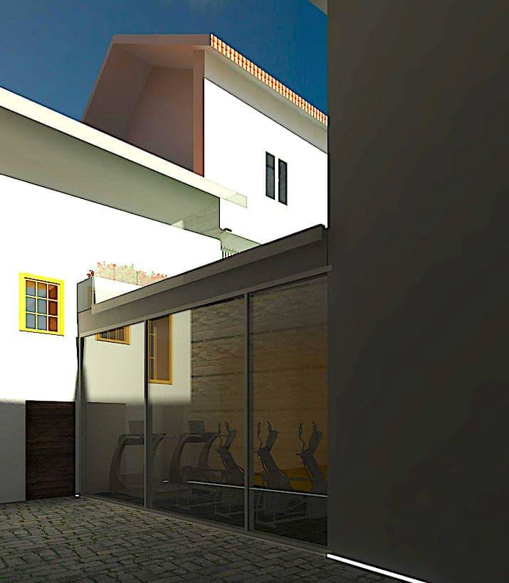 Il rendering della palestra del comune di Arona