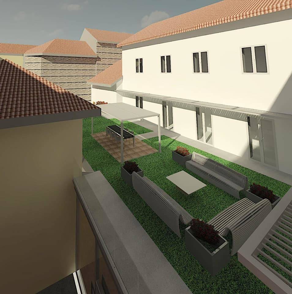 Il rendering della palestra del comune di Arona