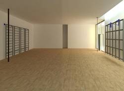 Il rendering della palestra del comune di Arona