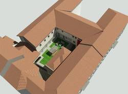 Il rendering della palestra del comune di Arona