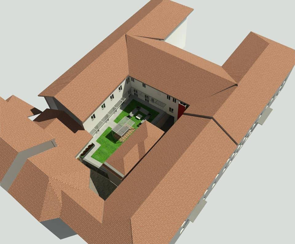 Il rendering della palestra del comune di Arona