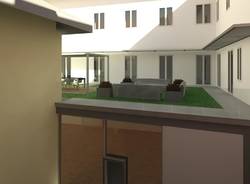 Il rendering della palestra del comune di Arona