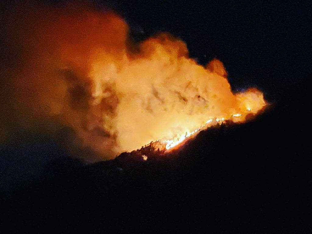 Incendio a Indemini