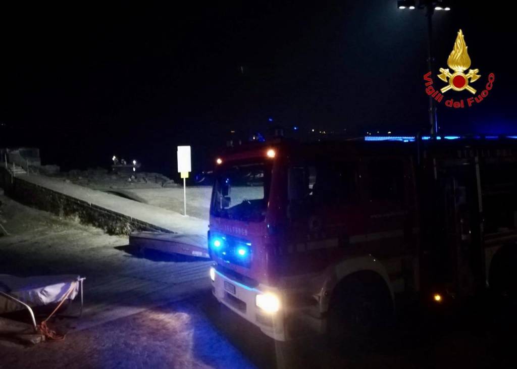 Soccorso dei Vigili del Fuoco all'Eremo di Santa Caterina del Sasso 