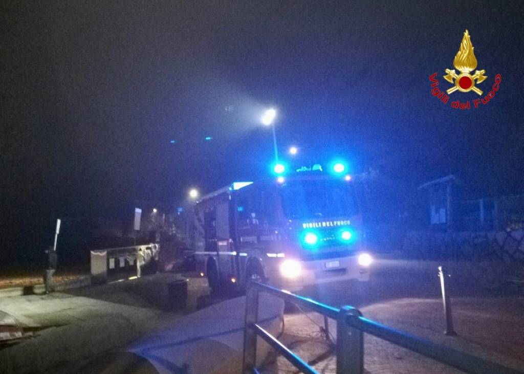 Soccorso dei Vigili del Fuoco all'Eremo di Santa Caterina del Sasso 