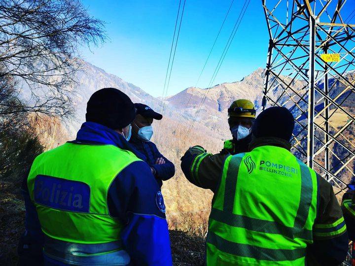 Bonifica e monitoraggio dell\'incendio di Indemini