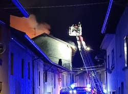 Incendio Sesona di Vergiate