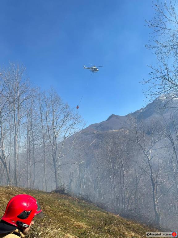 incendio bosco centovalli