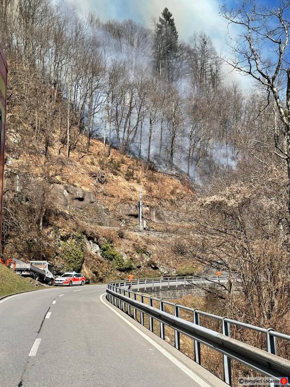 incendio bosco centovalli