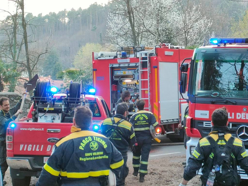 L'incendio nei boschi di Cuirone