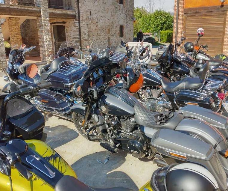 I biker del Monferrato Chappter in visita all'Ermo di Santa caterina